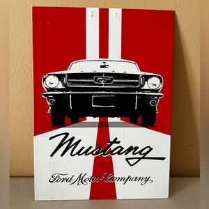 Hallmark Mustang Red and White Wall Art